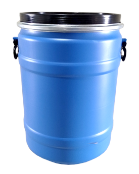 Full Open Top Round Drums - 100 kgs Front View