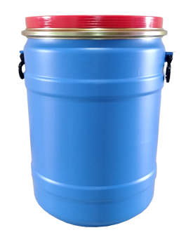 Full Open Top Round Drums - 100 kgs Front View