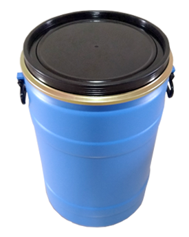 Full Open Top Round Drums - 120 kgs Side View