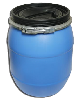 Full Open Top Round Drums - 25 kgs Front View