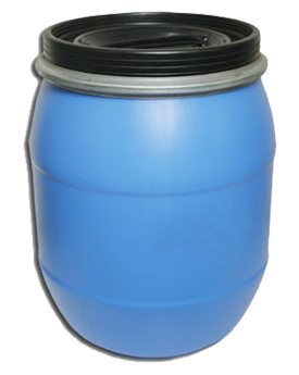 Full Open Top Round Drums - 25 kgs Side View