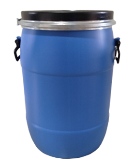 Full Open Top Round Drums - 50 kgs Front View