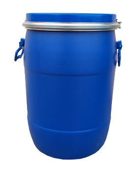 Full Open Top Round Drums - 50 kgs Front View