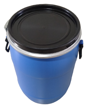 Full Open Top Round Drums - 50 kgs Side View