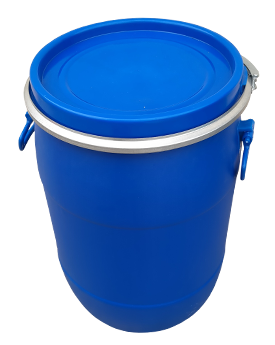 Full Open Top Round Drums - 50 kgs Side View