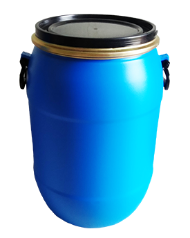 Full Open Top Round Drums - 65 kgs Front View