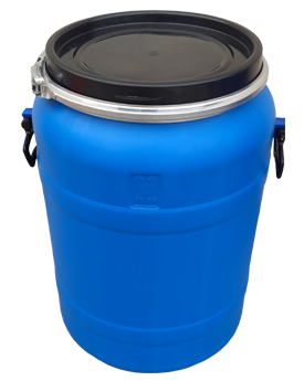 Full Open Top Round Drums - 65 kgs Side View