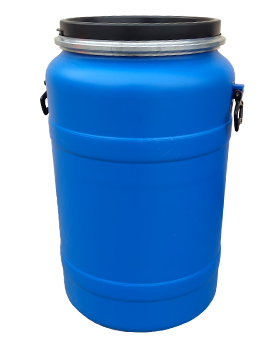 Full Open Top Round Drums - 80 kgs Front View